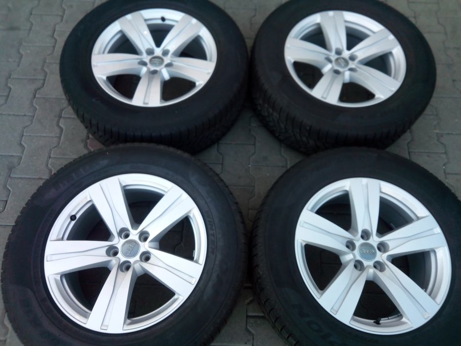 Jante originale Audi Q7(4M) 18" anvelope  iarnă Pirelli