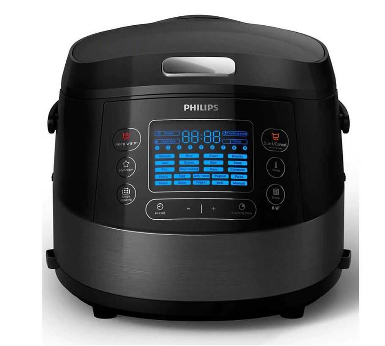 Multicooker Philips 5 L, Slow-Cooker, 22 Programe automate, Negru