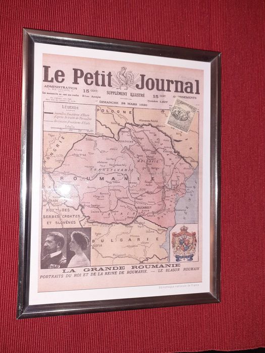 Tablouri timbre originale: România Mare, Familia Regală la Tisa, 1919