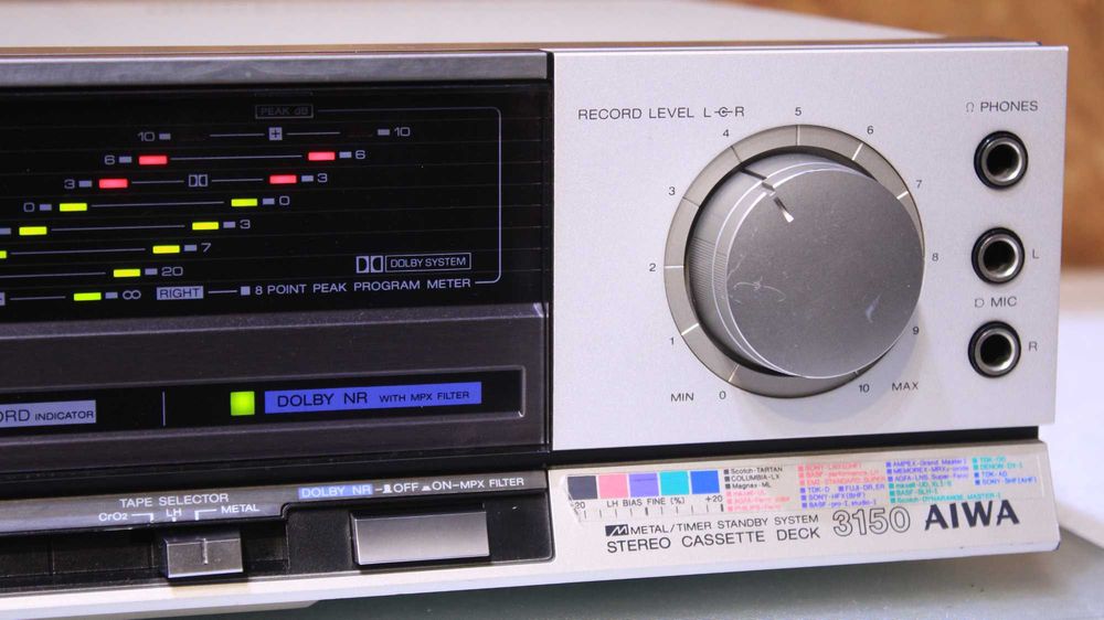 Deck Aiwa AD3150,MPX Filter,Bias,Dolby..