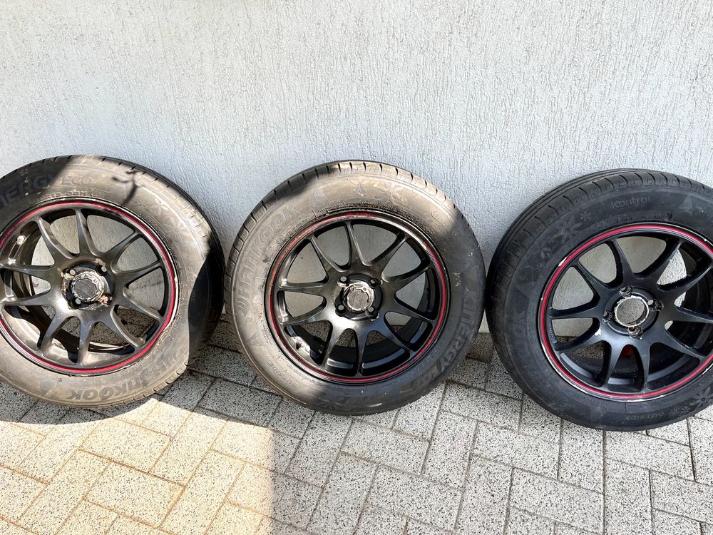 Jante cu anvelope vara Hankook 195/60/15