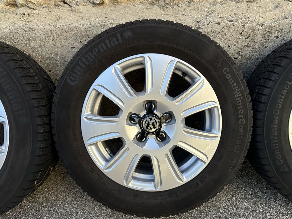 5x112 VW със зимни гуми Continental 205/60/16