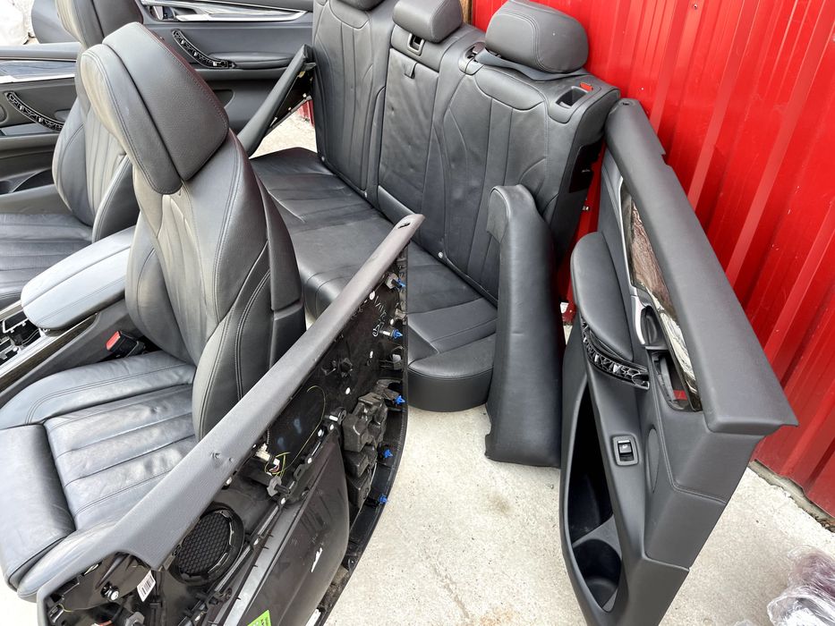 Interior negru comfort BMW X5 F15 incalzit