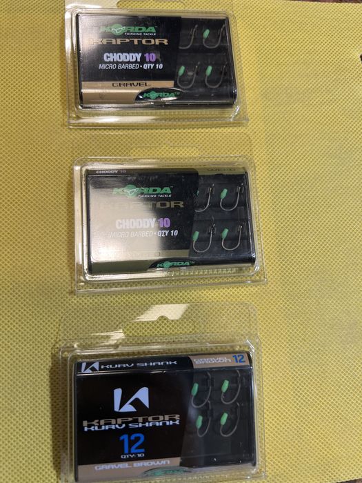 Korda kaptor carlige pescuit -9 cutii la pret de 5 noi !