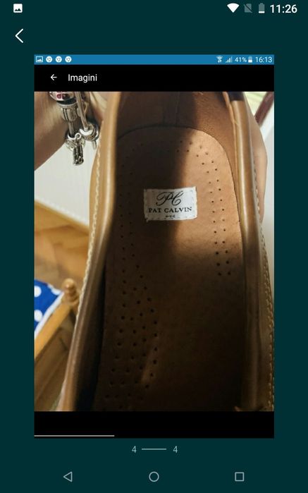 Mocasini Noi Piele Naturala 100% Nr:43