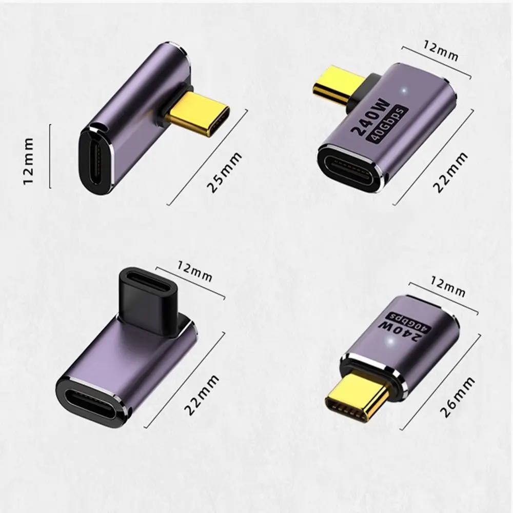 Type-C Металлический адаптер - переходник USB Type-C  40 Гбит/с