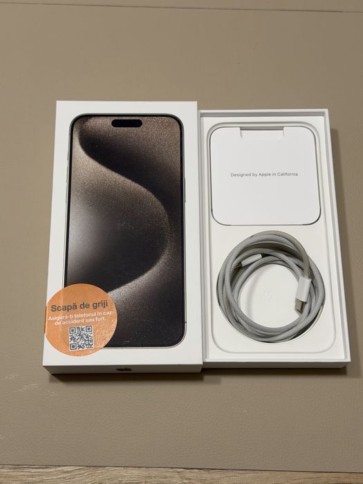 iPhone 15 Pro Max, Natural Titanium, 256GB