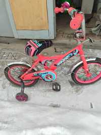 Велосипед детский розовый