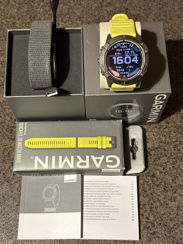 Garmin enduro solar smartwatch sport bateria 30zile+