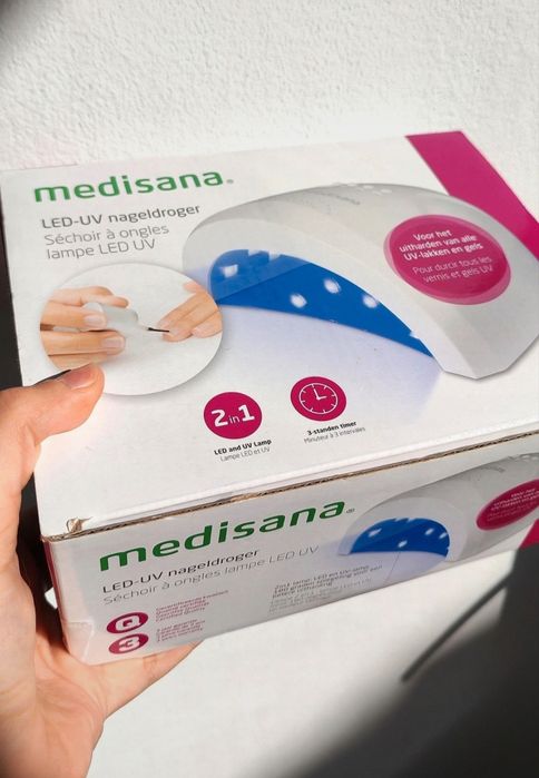 Lampa UV de unghii Noua în cutie cu cablu și sigilata