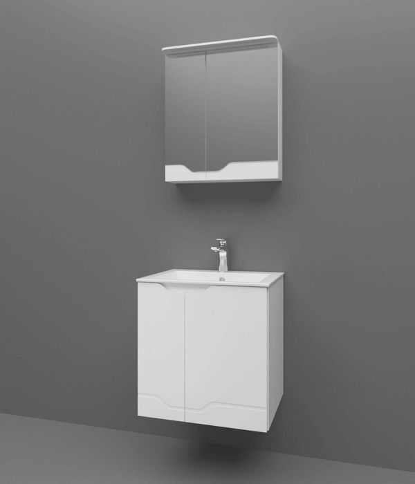 Комплект Лара 55 бял
Характеристики:
LED осветление
Порцеланова мивка