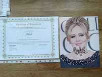 Autografe originale  Iron Maiden ADELE  BRAT PITT ED SHEERAN Megan Fox