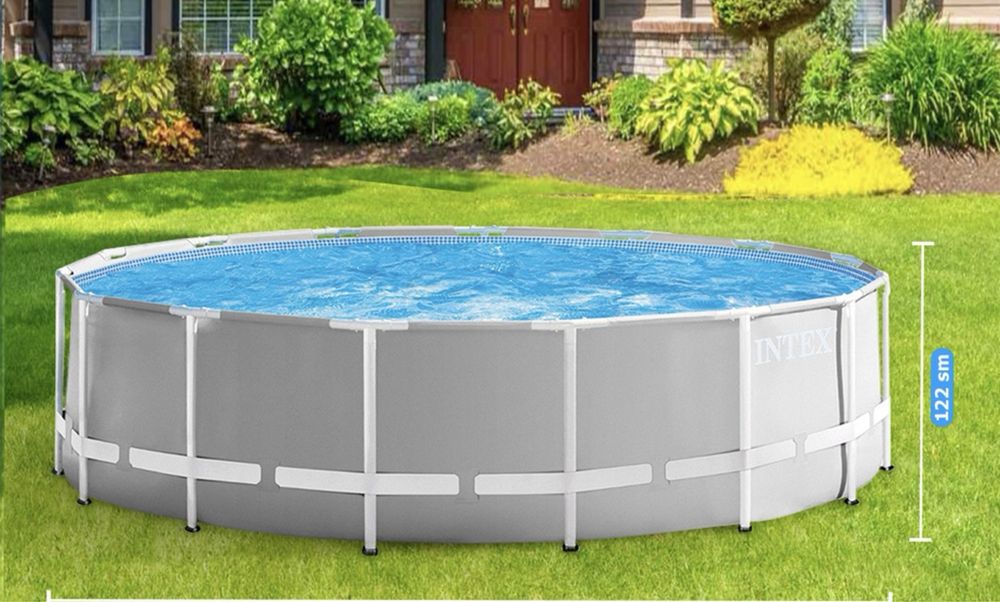 Бассейн интех 366x1.22cм качественный товар есть доставка!