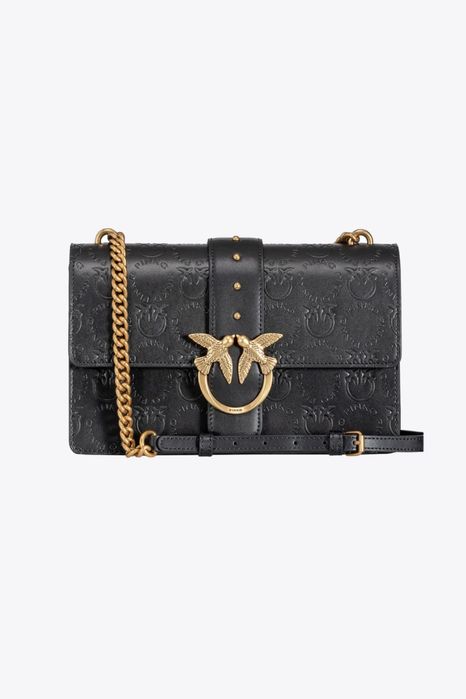 PINKO оригинална чанта от естествена кожа с кутия и противопрахова