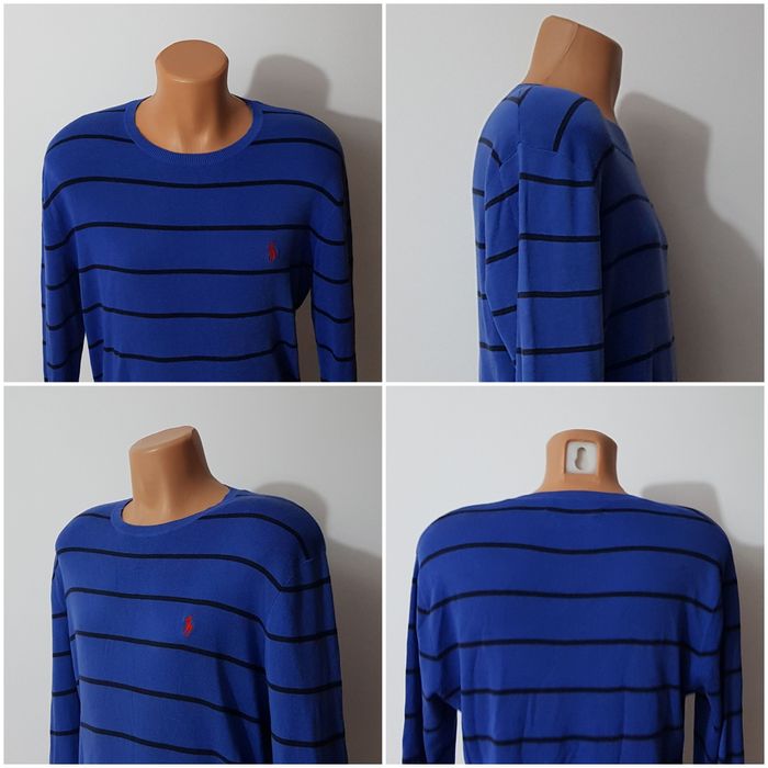 Bluza Polo by Ralph Lauren  striped sweater 100% bumbac, pulover Nr. M