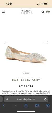 Balerini mireasa Badgley Mischka