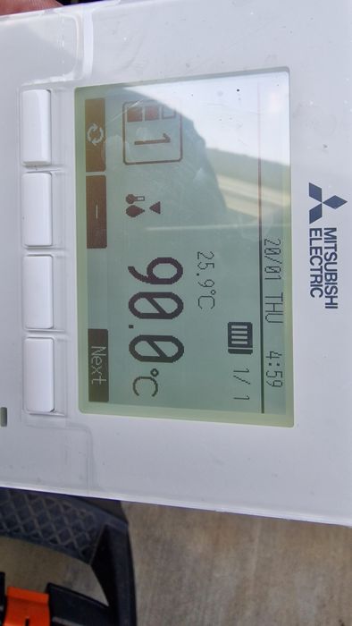 Високотемпературна до 90 градуса термопомпа MITSUBISHI ECODAN 40KW