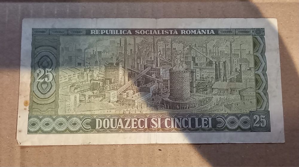 Vand 3 bancnote de 25 lei, an 1966, cu Tudor Vladimirescu