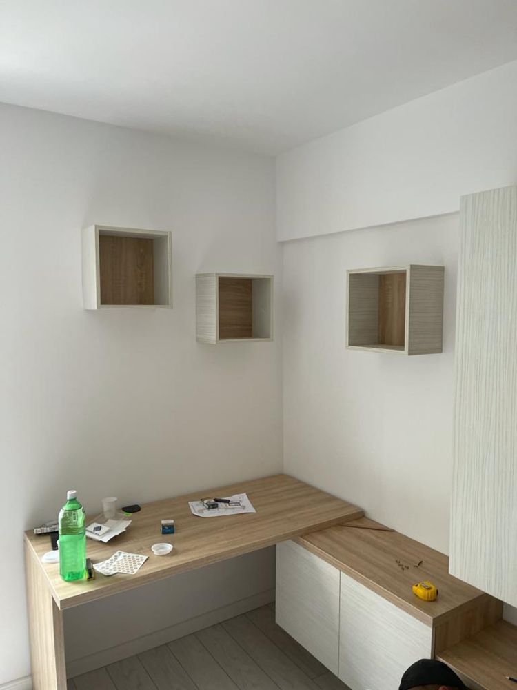 Mobila completă living + birou integrat – design modern – REDUCERE