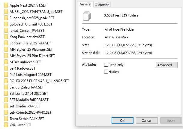 Seturi KORG PA4x Mega PACK 20 seturi noutati