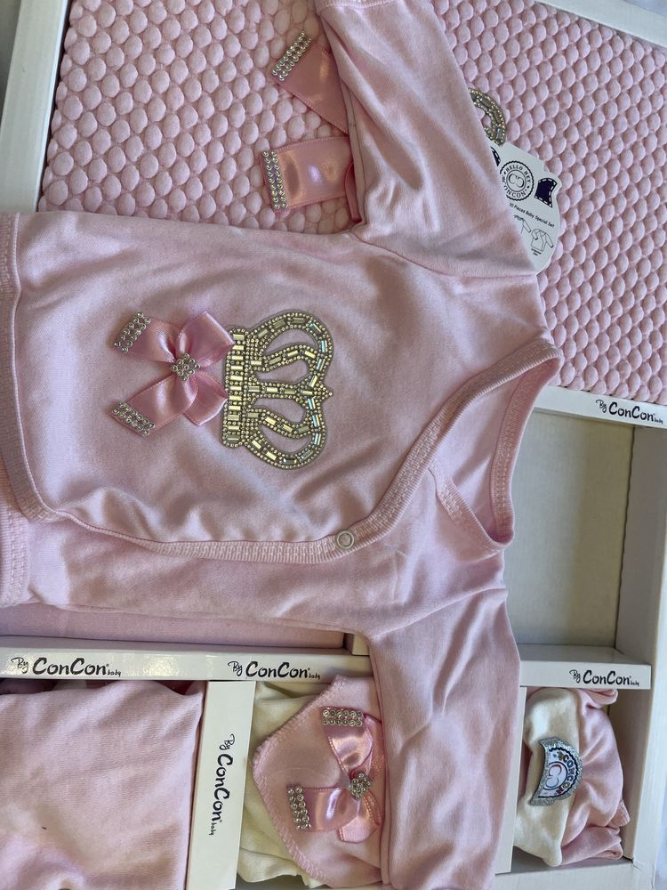 Set premium complet pentru nou-născuti "By ConCon Baby"