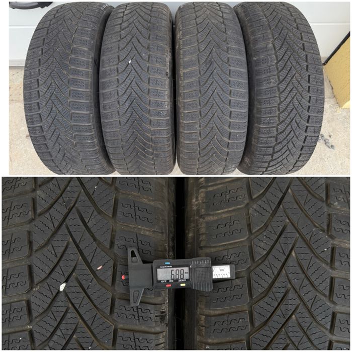 Roti - jante 17’ 5x112 Volkswagen + Anvelope iarna 215/55 R17 Falken