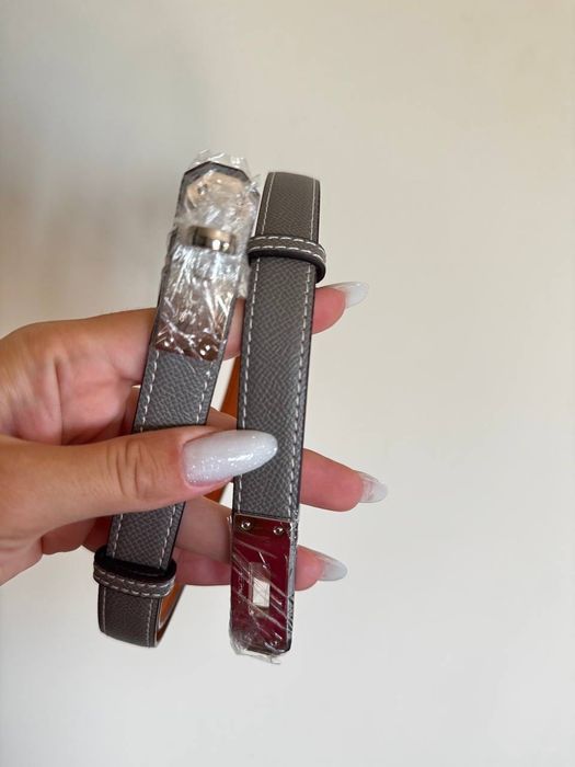 Колан естествена кожа с кутийка Kelly