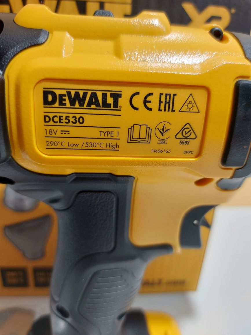 ПРОМОЦИЯ.Акумулаторен пистолет за горещ въздух Dewalt DCE530N.