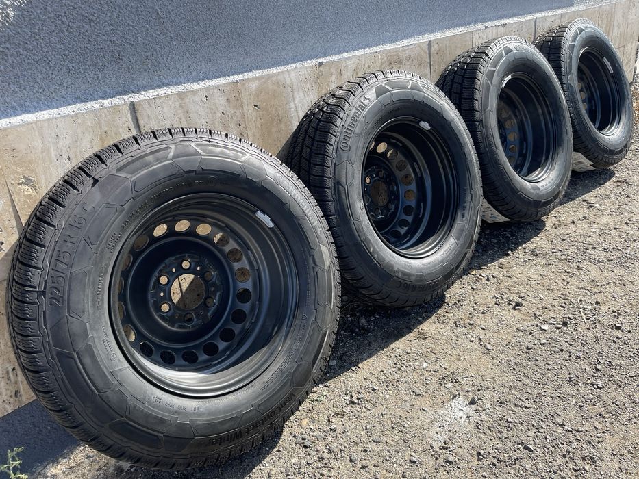 225 75 R16C M+S Jante Roti Mercedes Sprinter Iarna NOI Originale 6X130
