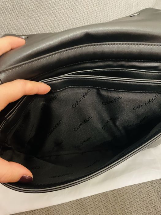 Кожена чанта Calvin Klein
