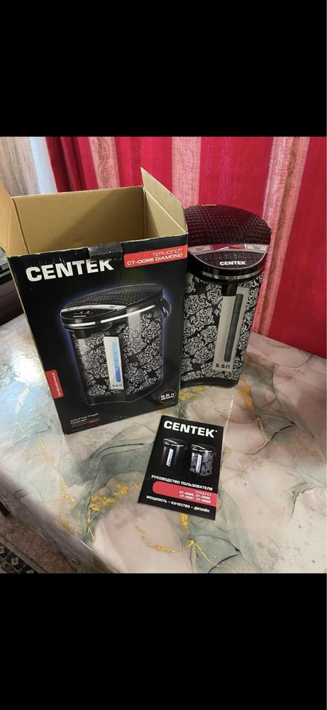 Термопот CENTEK CT-0086 Diamond черный новый