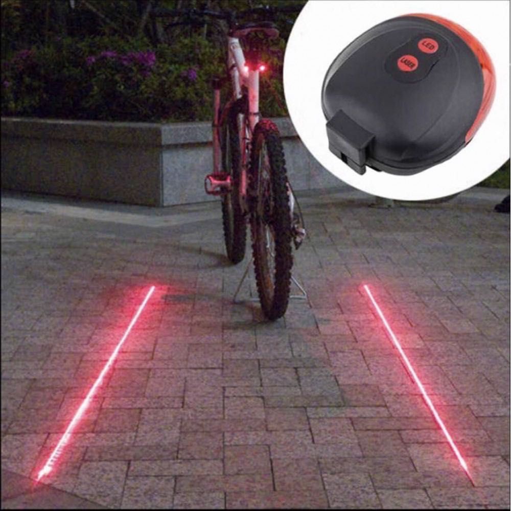 LED стоп с лазер за велосипед, тротинетка колело ел скутер лазерен
