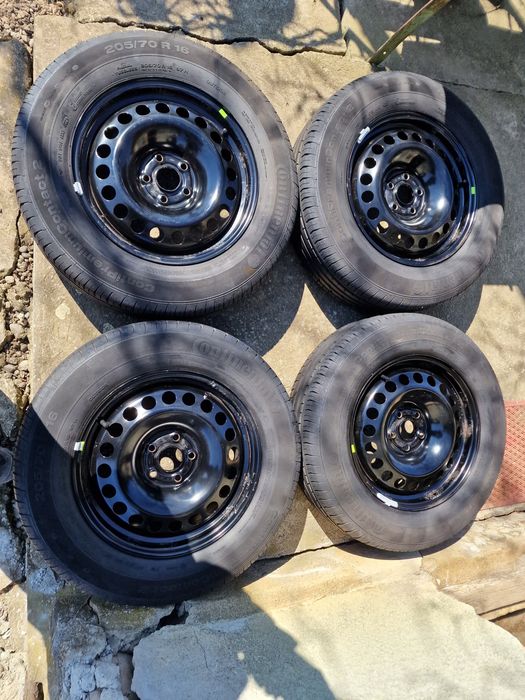 205 70 R 16 jante tabla cu cauciucuri de vara 5 x 105 DOT 2021 ET 38