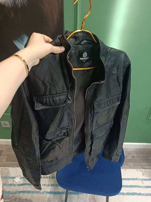 Продам мужскую куртку кожа натурал