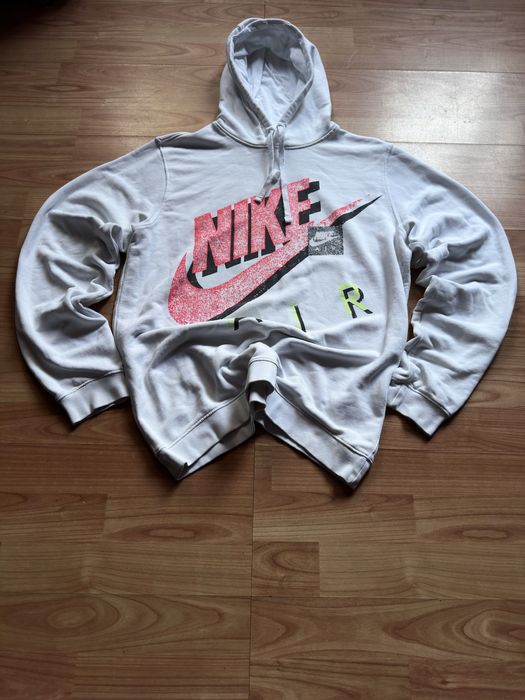 Hanorac hoodie sweater sweatshirt Nike Air white cotton