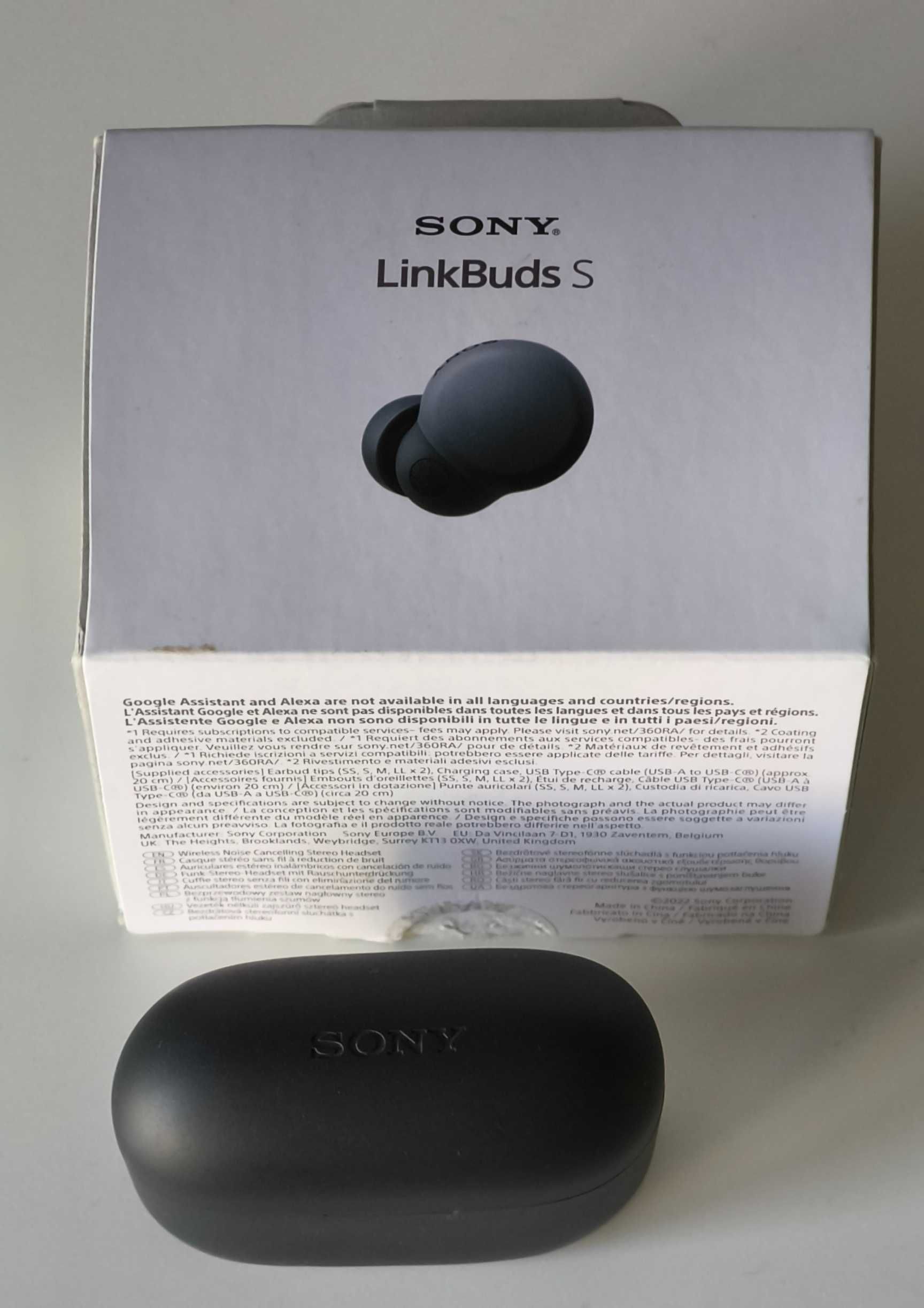 True wireless/ Безжични слушалки Sony - LinkBuds S, ANC, черни/BLACK