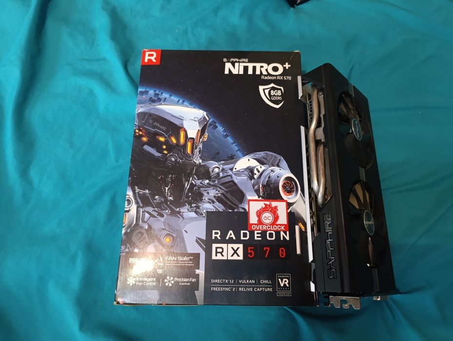Продам Rx 570 sapphire nitro+