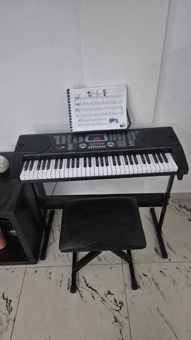 Set orga pt copii cu scaun, stativ