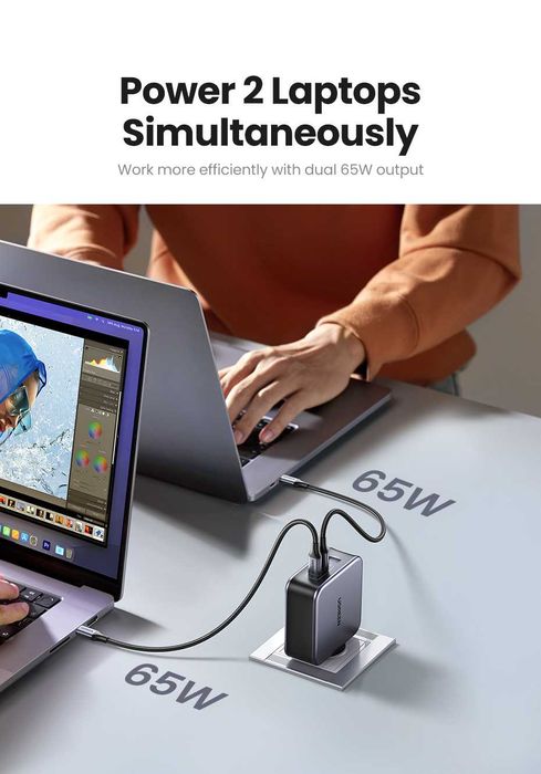 UGREEN Nexode 140W GaN Infinity 2C+U EU For Laptop/Macbook/Ultrabook