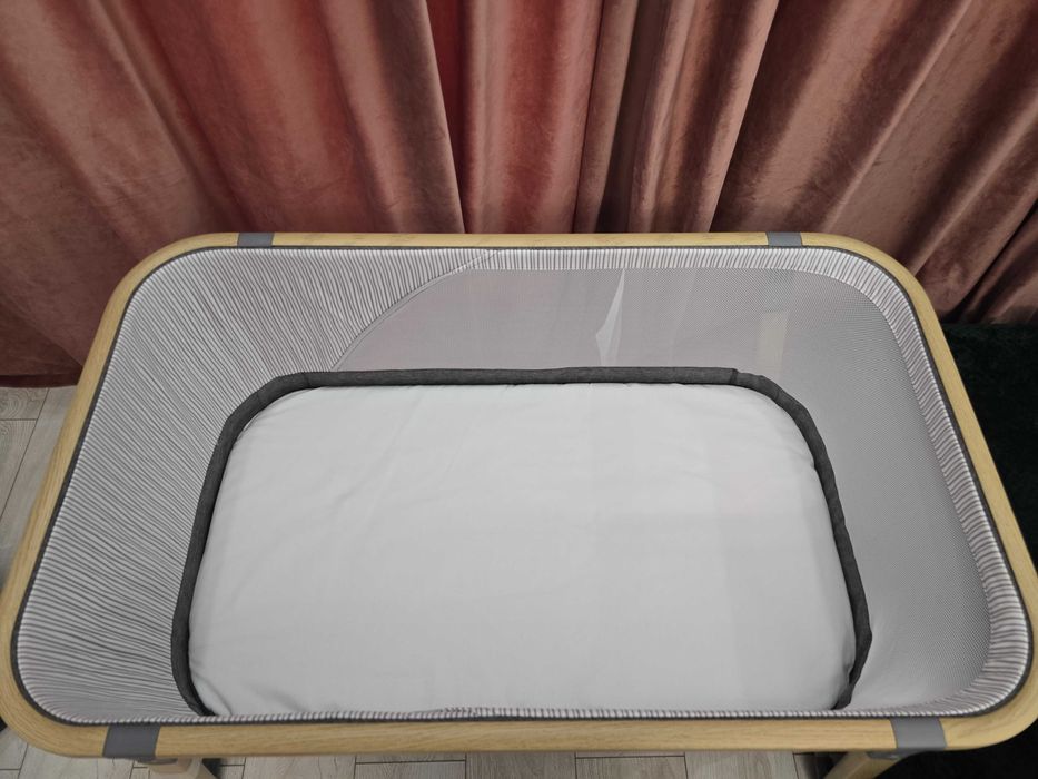 Patut 4 in 1 Kinderkraft Sofi, pliabil, functie de tarc, Gri