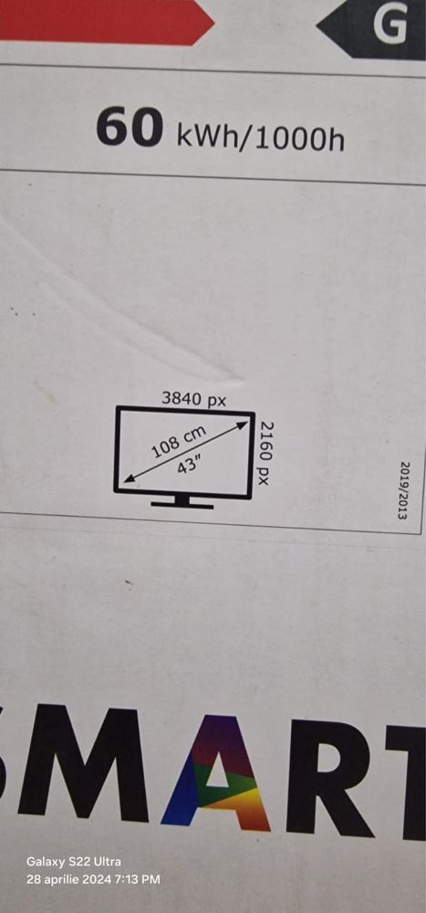 Tv Smart JTC  diagonala 108 cm