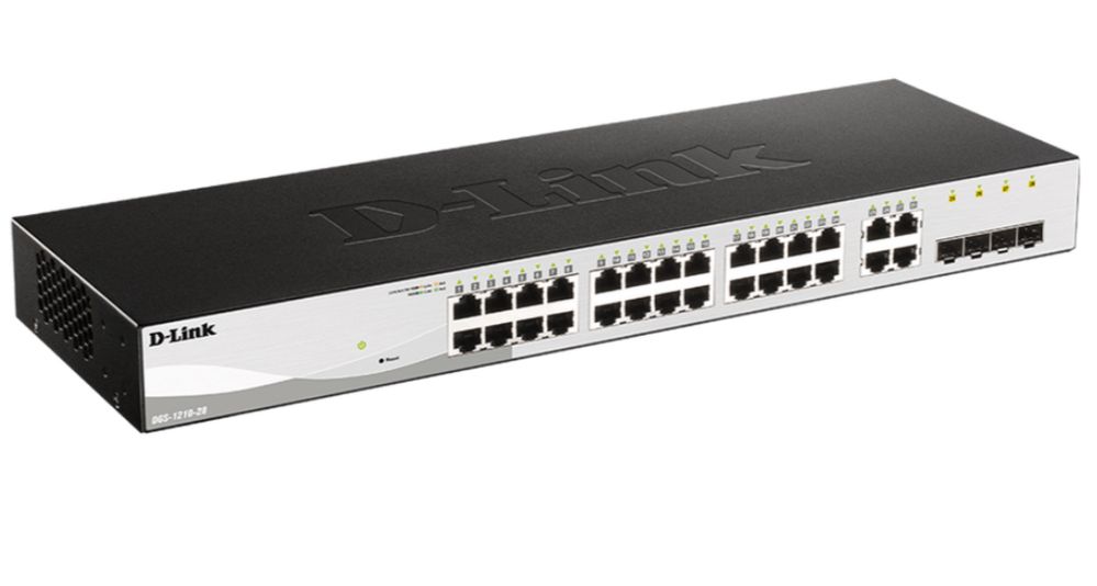 Switch 24 porturi D-Link, 4 Combo SFP GIGABIT, DGS-1210-28