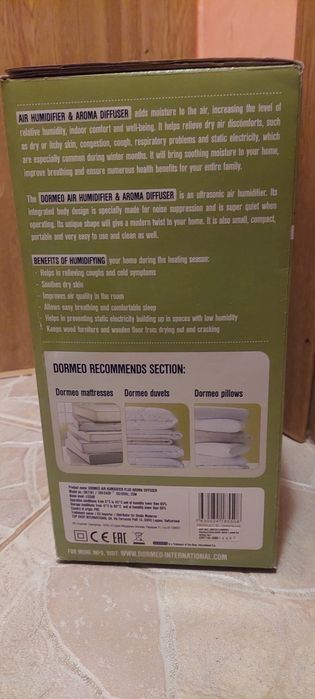 Aparat aromaterapie/Umidificator Dormeo. Livrare gratuită!