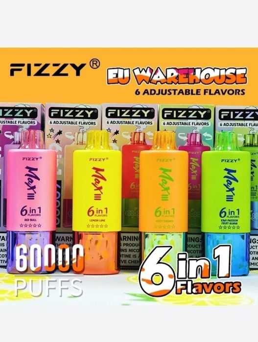 Vape 60.000 Puffs 6 Arome X3 Bucati