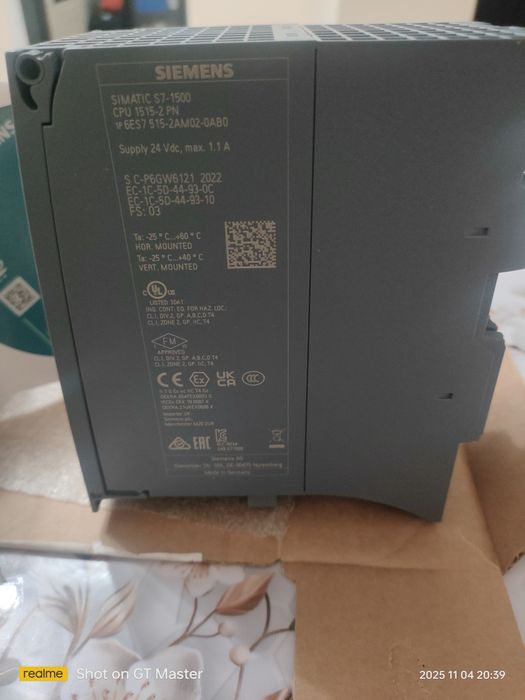 SIMATIC S7-1500, CPU1515-2PN, 6ES7515-2AM02-0AB0