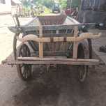 Car de lemn ,plug cu rotile