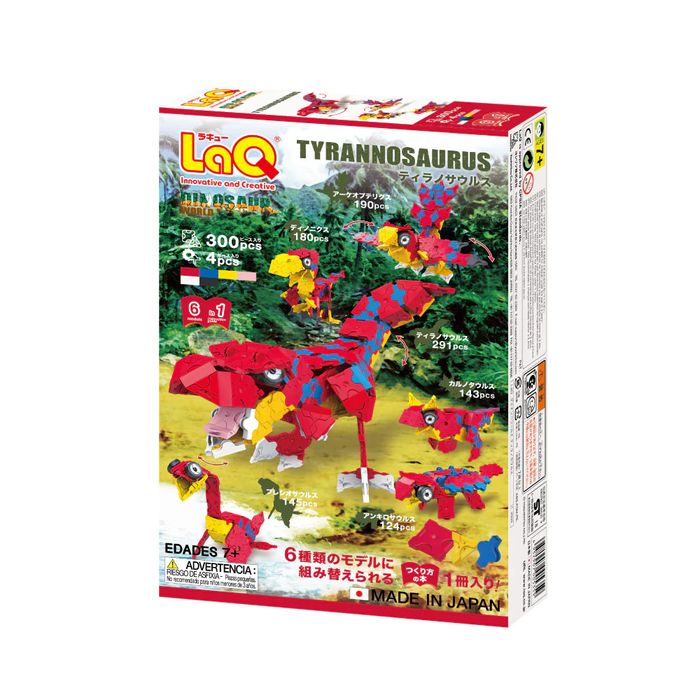 Японски Детски конструктор LaQ Dinosaur World TYRANNOSAURUS, 304 части