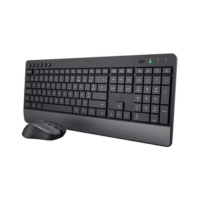 Set tastatură și mouse wireless Trust Trezo, format francez AZERTY