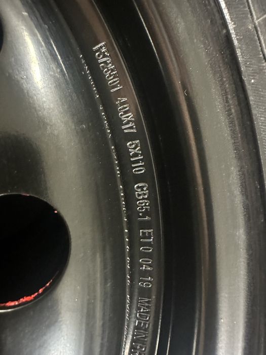 Резервна гума патерица за Fiat, Jeep, и други модели 155/90/17