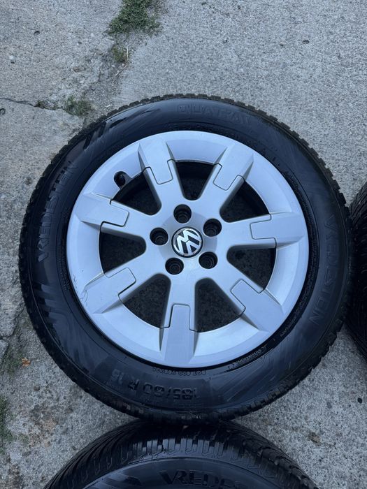 Jante aliaj Vw Polo 6R0601025E cu anvelope allseason 185/60/15